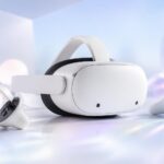 VRヘッドセットをテーマにしたイメージイラスト