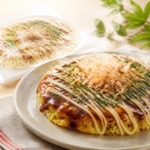 冷凍お好み焼きをテーマにしたイメージイラスト