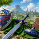 ゼルダの伝説 時のオカリナをテーマにしたイメージイラスト