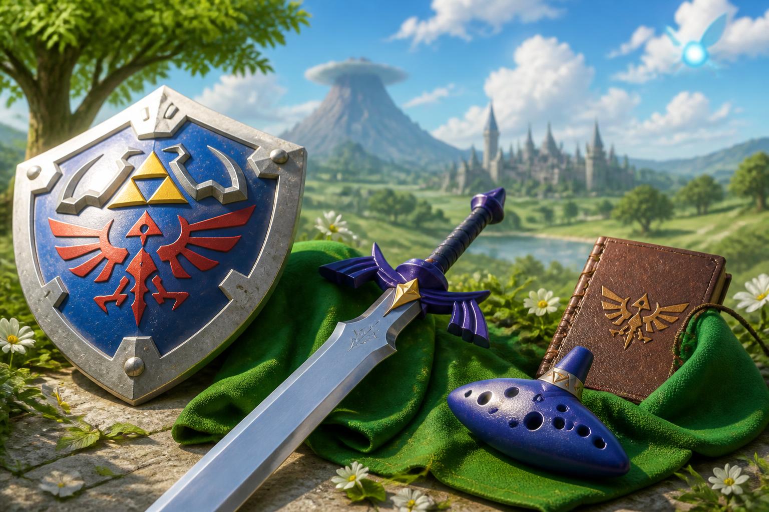 ゼルダの伝説 時のオカリナをテーマにしたイメージイラスト